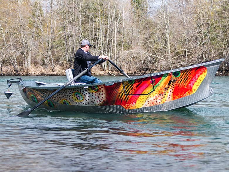Rainbow Wrap Warrior Drift Boat